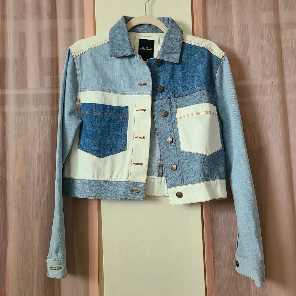 Me Jane Denim Patchwork Jacket - Picture 3 of 5